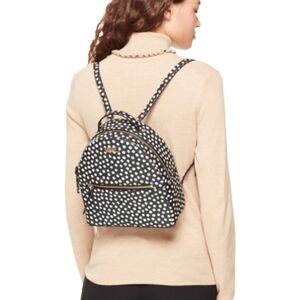 Kate Spade Laurel Way Printed Musical Dot Black White Sammi Backpack Bag